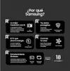 A marketing graphic highlighting features of Samsung TVs. Produktbild-Vorschau