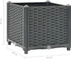 vidaXL Hochbeet 40x40x38 cm Polypropylen Produktbild-Vorschau 12