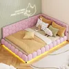 CDGlobal Letto imbottito 140x200cm con USB, Divano letto Anteprima dell’immagine prodotto 3