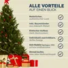 CASARIA® Weihnachtsbaum künstlich 140 cm Edeltanne-MIX Produktbild-Vorschau 9