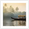 Poster - Poster ohne Rahmen - Indien Boot Fluss - 40x40 cm Produktbild-Vorschau 1
