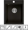 Granitspüle Küchenspüle 39x48 - Schwarz Einbauspüle Produktbild-Vorschau 5