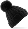 Beechfield B413 | Verbier Fur Pom Pom Chunky Beanie - Anteprima dell’immagine prodotto 1