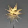 LED Weihnachtsstern Ø 25 cm Weiß mit Erdspieß Cepewa Produktbild-Vorschau 2