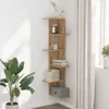 vidaXL Narożna półka ścienna Dąb Artisan 36,5x36,5x140 cm Podgląd zdjęcia produktu 2