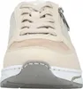 Auf dem Bild ist ein beige Freizeitschuh von der Seite zu sehen. Der Schuh hat eine sportliche Form und zeigt eine helle Sohle sowie ein atmungsaktives Obermaterial. Náhled obrázku produktu