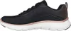 Side view of a black and rose gold athletic shoe. Voir les images du produit