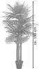 Palmier Areca Plante Arbre Artificielle Artificiel Voir les images du produit 6
