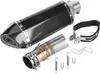 Abgasanlage Midpipe Carbon Faserstil Slipon Muffler mit DB Produktbild-Vorschau 1