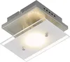 Briloner LED Deckenleuchte Chrom Glas Tell Eckig 3W GU10 Produktbild-Vorschau 1
