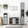 3-tlg. Badmöbel-Set moderne - mit Stauraum - Grau Sonoma Produktbild-Vorschau 1