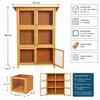 Mucola Hasenkäfig 6 Boxen Kaninchenstall Holz Freigehege Produktbild-Vorschau 3