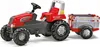 Traktor na pedały Rolly Junior RT z bocznicą czerwono-szary Podgląd zdjęcia produktu 1