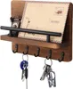 Wandregal mit 5 Haken, Schlüsselbrett & Briefhalter aus Produktbild-Vorschau 1