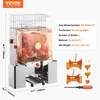 VEVOR Komerční odšťavňovač pomerančů Poloautomatický 120W Náhled obrázku produktu 7