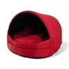 A red dog bed with a black interior and a red cushion. Anteprima dell’immagine prodotto