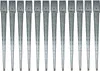 A row of metal ground anchors against a white background. Produktbild-Vorschau