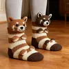 ASKSA 3D pletené ponožky se zvířaty Zvířecí ponožky Zimní Náhled obrázku produktu 3
