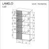 VITRINE BETTSO Lamelo 90 cm avec éclairage LED, vitrine en Voir les images du produit 5