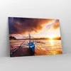 Bilder auf glas - Ufer Boot Strand - 120x80cm - Glasbilder Produktbild-Vorschau 4