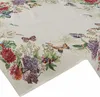 Eurofirany Gobelin Tischdecke creme rot 100x100 Produktbild-Vorschau 1