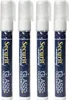 Securit Kreidemarker WATERPROOF MEDIUM 4er Etui weiß Produktbild-Vorschau 3