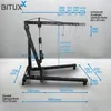 Bituxx Werkstatt Hebekran Schwarz 2000kg MS-20144 Produktbild-Vorschau 3