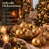 Weihnachtskugeln Set 200 Teilig Christbaumkugeln Baum Produktbild-Vorschau 5