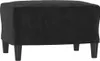 3-Sitzer-Sofa mit Hocker Schwarz 180 cm Samt Produktbild-Vorschau 4