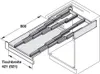 Hailo Ausziehtisch Rapid 60 Edelstahl 561x490x120 mm Produktbild-Vorschau 13