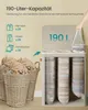 SONGMICS Wäschekorb, 190 L Wäschesammler 3 Fächer, Produktbild-Vorschau 6