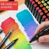 168 barev graffiti pera, zvýrazňovač, skicák s dvojitým Náhled obrázku produktu 4