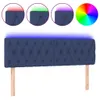 LED Kopfteil Blau 160x7x78/88 cm Stoff Produktbild-Vorschau 1