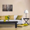 Wallario Poster - Alte Holzwand - Holzplanken in grau und Produktbild-Vorschau 2