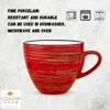 Wilmax Espressotasse mit Untertasse 110 ml Rot Porzellan Produktbild-Vorschau 5