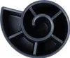 Cascata di piante a forma di spirale in plastica nera per Anteprima dell’immagine prodotto 12