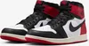 A pair of Nike Air Jordan 1 Retro High OG "Black Toe" sneakers. Produktbild-Vorschau