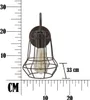 o Ferretti kinkiet industrialny E27 33x15x27,5 cm ciemny Podgląd zdjęcia produktu 7