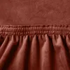 Stretch Stuhlhusse Universelle Samt Stuhlbezug Husse für Produktbild-Vorschau 8