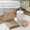 Costway Bodenstuhl, Beige, gepolstert, mit Stoffbezug & Produktbild-Vorschau 5