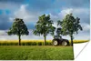 MuchoWow® Poster Traktor - Baum - Blumen 60x40 cm - Produktbild-Vorschau 1