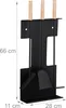 relaxdays 10028788_0 relaxdays Kaminbesteck schwarz, braun Náhľad obrázku produktu 4