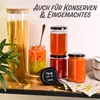 12 bocaux avec couvercle 350ml - Avec étiquettes & stylo - Voir les images du produit 6
