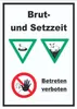 Brut- und Setzzeit Betreten verboten hochkant Schild A5 Produktbild-Vorschau 1