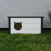 QLS Casetta per gatti in legno isolata 73×52×38 cm con Anteprima dell’immagine prodotto 2