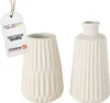 TOPANBIETER 999 Porzellan Vase 2er-Set beige matt Produktbild-Vorschau 1