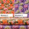 Viskose-Stoff Flowers ab 1 m x 140 cm Popeline Fahnentuch Produktbild-Vorschau 7