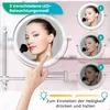 Schminkspiegel mit LED-Beleuchtung – 7-fache Vergrößerung – Produktbild-Vorschau 4