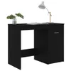 vidaXL Stôl čierny 100x50x76 cm odvodený výrobok z dreva Náhľad obrázku produktu 5