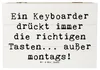 Mr. & Mrs. Panda Box Spruch Keyboarder Fehler 22 x 15 cm - Produktbild-Vorschau 1